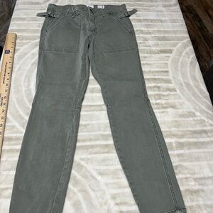 Anthropologie Hei Hei Pants Womens 27 P Green Straight Leg